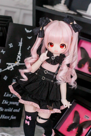 BJD服］1/4 mdd/msd/kumako ドール 人形用 衣装セット【地雷系