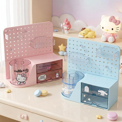 ［サンリオ］正規品 ハローキティ&シナモロール 卓上有孔ボード【EEJ9YY】