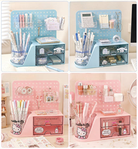 ［サンリオ］正規品 ハローキティ&シナモロール 卓上有孔ボード【EEJ9YY】