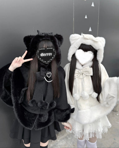 ［ファッション］地雷系 量産型 ケープコート【M2ISVS】