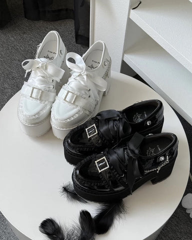 ［靴］地雷系 量産型 バックル パンプス【73SCC5】