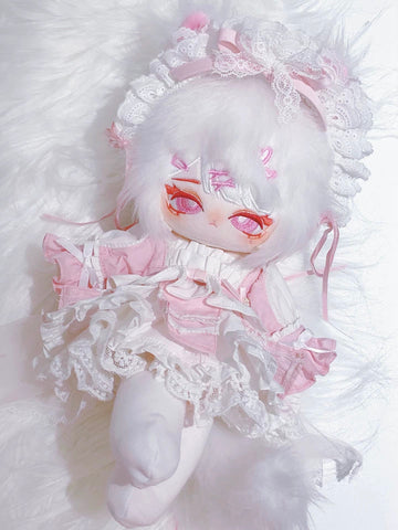 ［ぬい服］30cm 無属性 ぬいぐるみ用 お洋服【白桃】