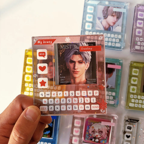 ［推し活グッズ］缶バッジ アクリルフレーム【WC31I4】