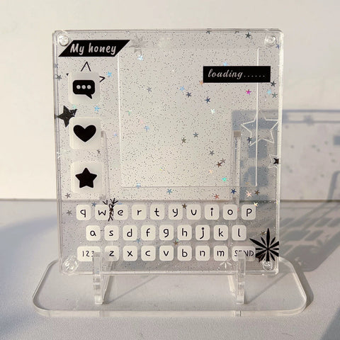 ［推し活グッズ］缶バッジ アクリルフレーム【WC31I4】