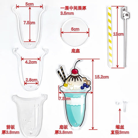 ［推し活グッズ］缶バッジアクリルフレーム【D5Z3Q2】
