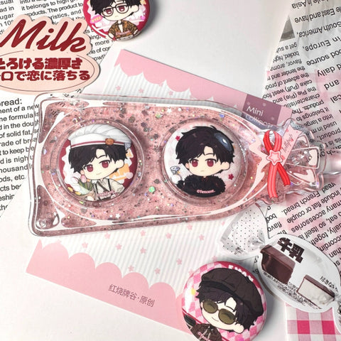 ［推し活グッズ］缶バッジ アクリルフレーム 58/44/33mm【IM4USH】