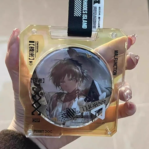 ［推し活グッズ］缶バッジアクリルフレーム 75mm【Z3H3B4】