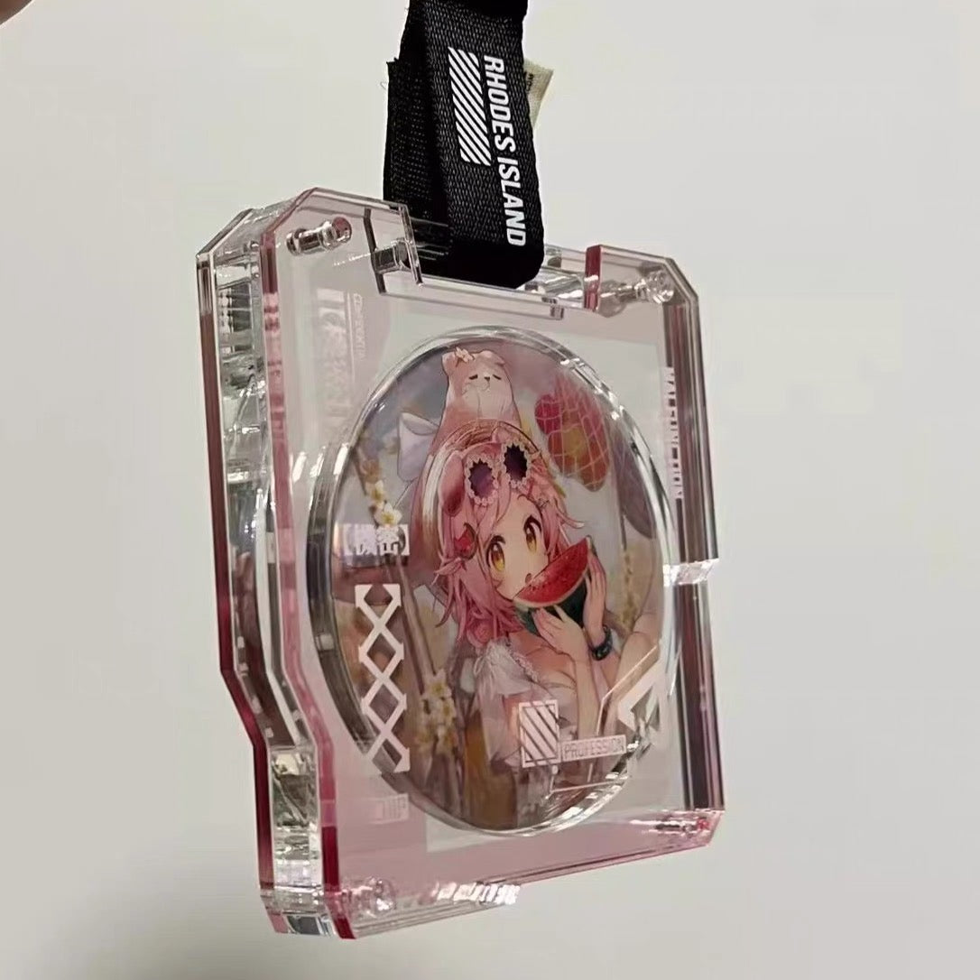 推し活グッズ］缶バッジアクリルフレーム 75mm【Z3H3B4