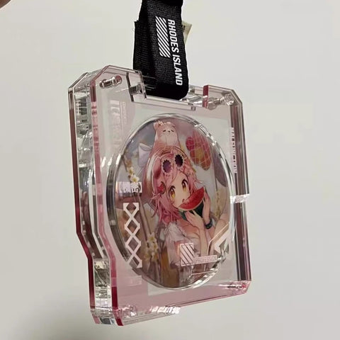 ［推し活グッズ］缶バッジアクリルフレーム 75mm【Z3H3B4】