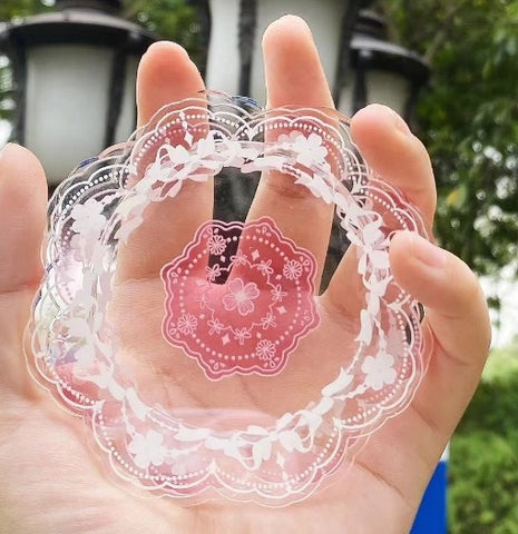 ［推し活グッズ］缶バッジアクリルフレーム 58/75mm【A2Q4Y5】