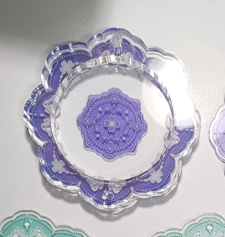 ［推し活グッズ］缶バッジアクリルフレーム 58/75mm【A2Q4Y5】