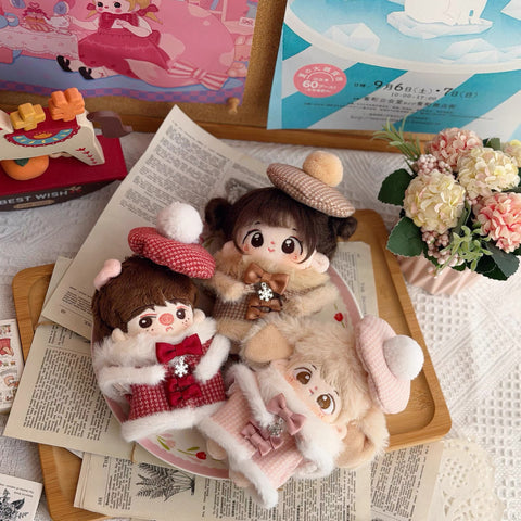 ［ぬい服］10/20cm 無属性 ぬいぐるみ用 お洋服【千鸟格】