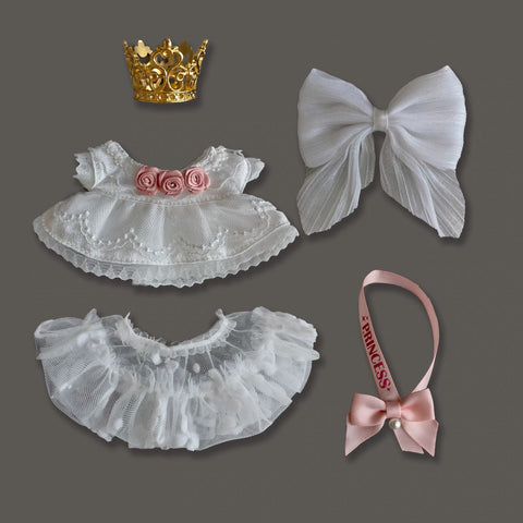 ［ぬい服］10cm 無属性 ぬいぐるみ用 お洋服【蔷薇】