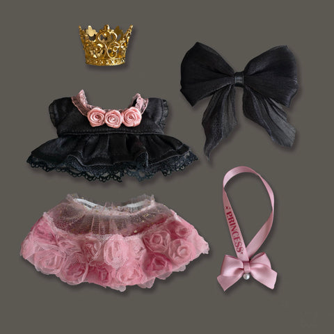 ［ぬい服］10cm 無属性 ぬいぐるみ用 お洋服【蔷薇】