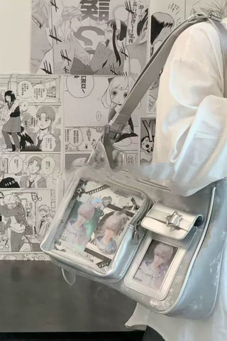 ［バッグ］缶バッジ用 痛バッグ トートバッグ【X0N9N7】