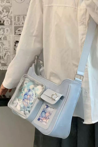 ［バッグ］缶バッジ用 痛バッグ トートバッグ【X0N9N7】