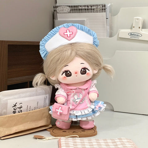 ［ぬい服］20cm 無属性 ぬいぐるみ用服【护士】