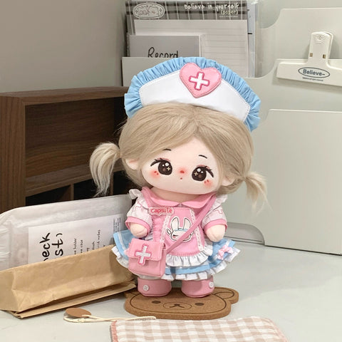 ［ぬい服］20cm 無属性 ぬいぐるみ用服【护士】