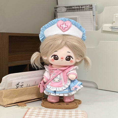［ぬい服］20cm 無属性 ぬいぐるみ用服【护士】