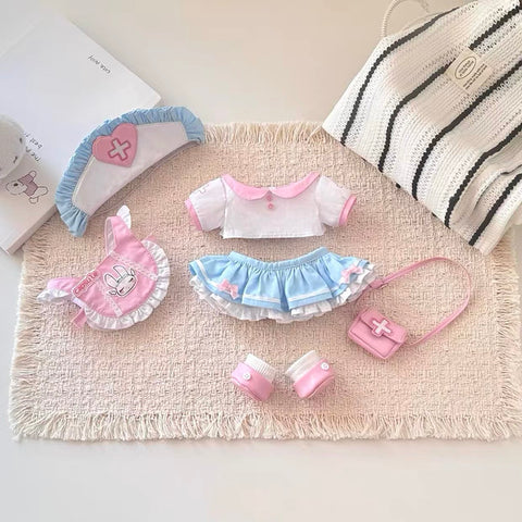 ［ぬい服］20cm 無属性 ぬいぐるみ用服【护士】