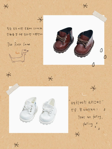 ［ぬい小物］30cm 無属性 ぬいぐるみ用靴【皮靴】