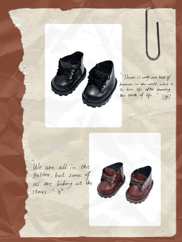 ［ぬい小物］30cm 無属性 ぬいぐるみ用靴【皮靴】