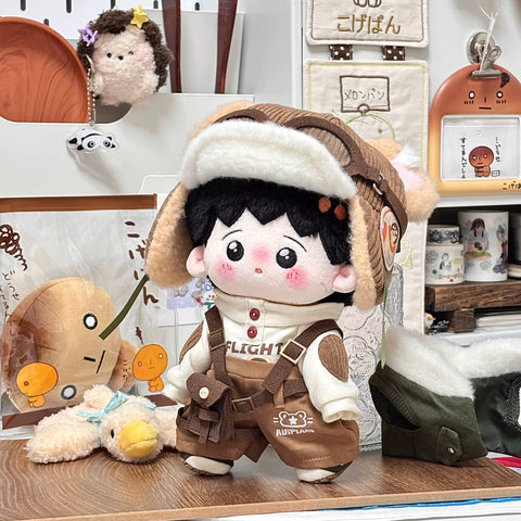 ［ぬい服］20cm 無属性 ぬいぐるみ用服【飞行员】