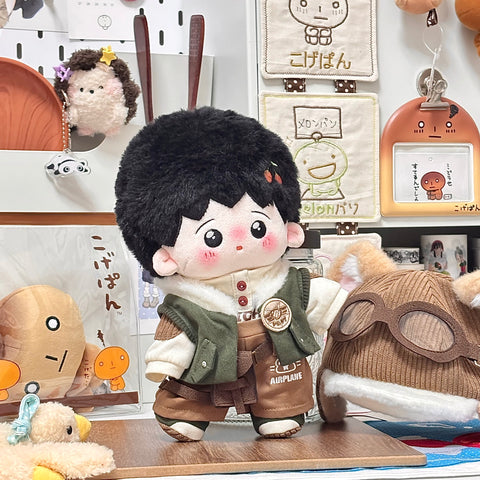 ［ぬい服］20cm 無属性 ぬいぐるみ用服【飞行员】