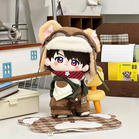 ［ぬい服］20cm 無属性 ぬいぐるみ用服【飞行员】