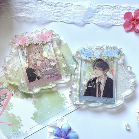 ［推し活グッズ］缶バッジ アクリルフレーム【830B8T】