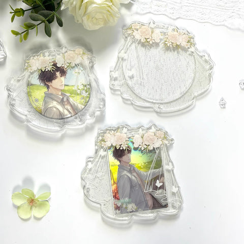 ［推し活グッズ］缶バッジ アクリルフレーム【830B8T】
