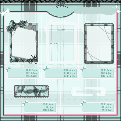 ［推し活グッズ］アクリルフレーム ブラック【IBLL31】