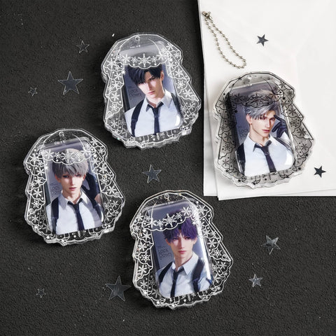 ［推し活グッズ］缶バッジ用 アクリルフレーム【X3K7S0】