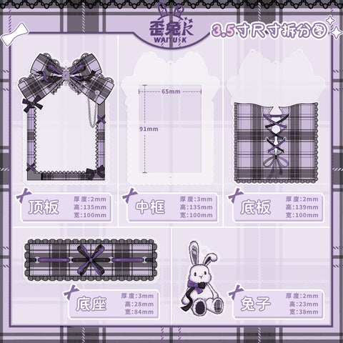 ［推し活グッズ］アクリルフレーム ブラック【6OZL48】