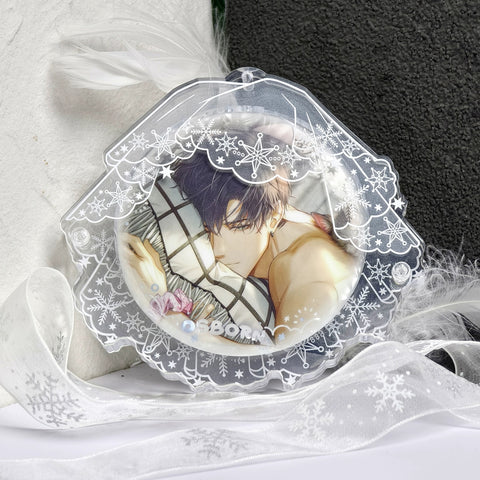 ［推し活グッズ］缶バッジ アクリルフレーム 透明 58/75mm【L1N0Z4】