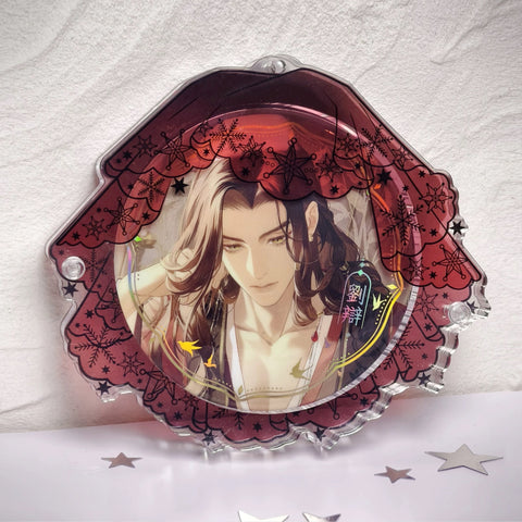 ［推し活グッズ］缶バッジ アクリルフレーム 透明 58/75mm【L1N0Z4】