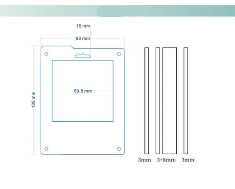 ［推し活グッズ］缶バッジ アクリルフレーム 52/59mm【BI8ZK4】