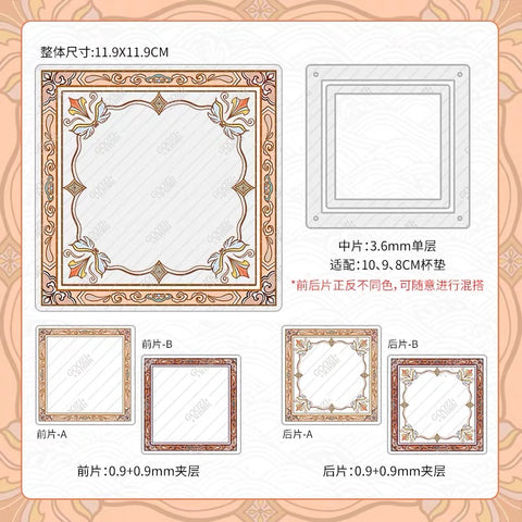 ［推し活グッズ］コースター用 アクリルフレーム【NQOX94】