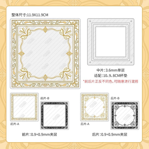 ［推し活グッズ］コースター用 アクリルフレーム【NQOX94】