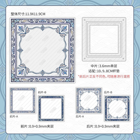 ［推し活グッズ］コースター用 アクリルフレーム【NQOX94】