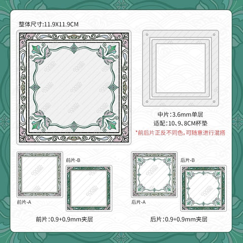 ［推し活グッズ］コースター用 アクリルフレーム【NQOX94】