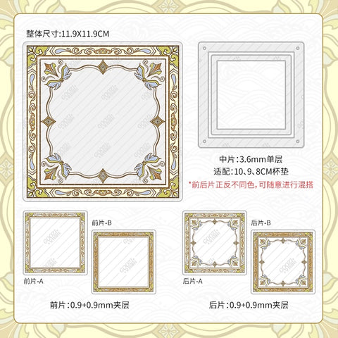 ［推し活グッズ］コースター用 アクリルフレーム【NQOX94】