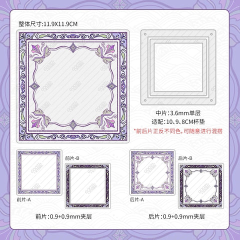 ［推し活グッズ］コースター用 アクリルフレーム【NQOX94】