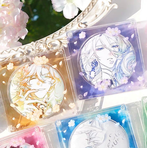 ［推し活グッズ］缶バッジ アクリルフレーム 58～75mm【ZAR9WZ】