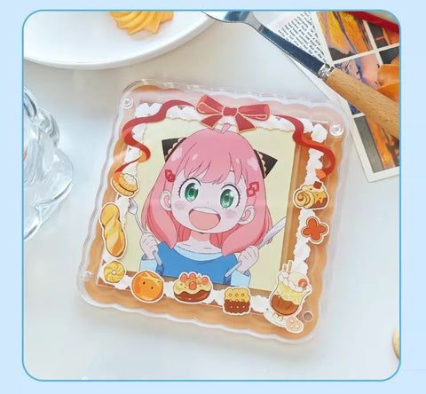 ［推し活グッズ］コースター 缶バッジ アクリルフレーム+パーツ セット【M5KLGJ】