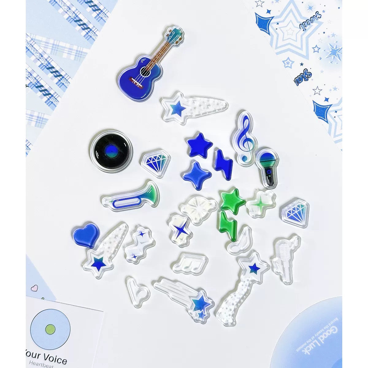 まとめ売り アクリル 8センチ 6センチ色々初心者セット 期間限定販売】つながるアクリルチャームセットB（『初×婚』2種