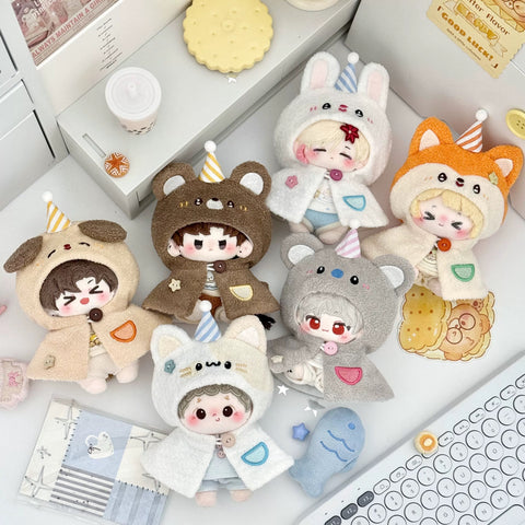 ［ぬい服］10cm 無属性 ぬいぐるみ用 お洋服【动物】