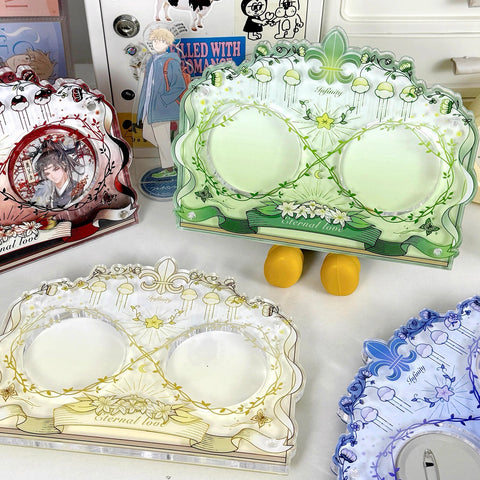 ［推し活グッズ］缶バッジアクリルフレーム 58～75mm【W8J5S8】