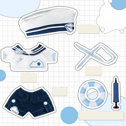 ［ぬい服］10/20cm 無属性 ぬいぐるみ用 お洋服【纸飞机】