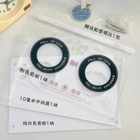 ［推し活グッズ］缶バッジ用アクリルフレーム 58mm【J5L6U5】